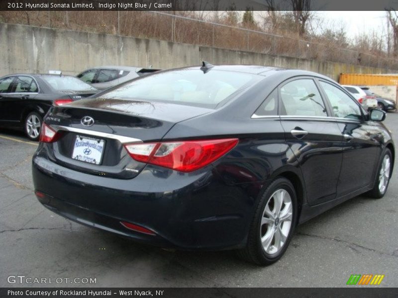 Indigo Night Blue / Camel 2012 Hyundai Sonata Limited