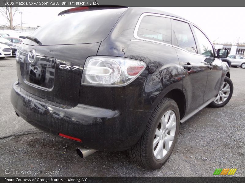 Brilliant Black / Black 2009 Mazda CX-7 Sport AWD