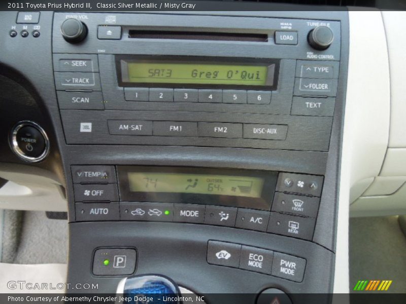 Classic Silver Metallic / Misty Gray 2011 Toyota Prius Hybrid III