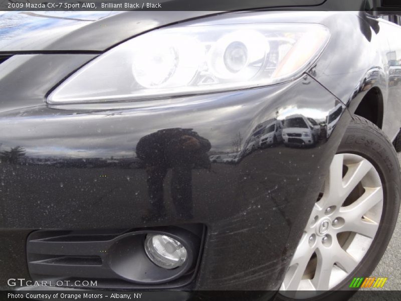 Brilliant Black / Black 2009 Mazda CX-7 Sport AWD