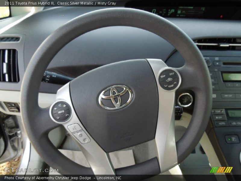 Classic Silver Metallic / Misty Gray 2011 Toyota Prius Hybrid III
