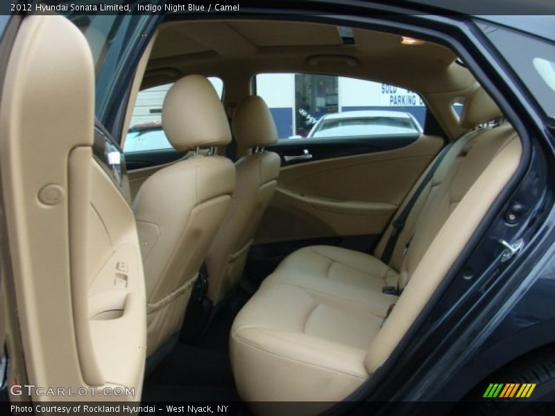 Indigo Night Blue / Camel 2012 Hyundai Sonata Limited