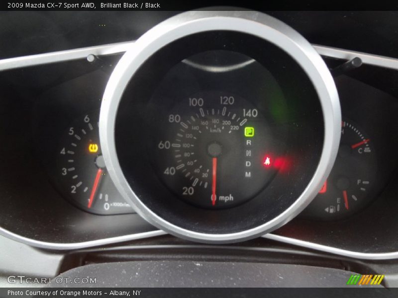 Brilliant Black / Black 2009 Mazda CX-7 Sport AWD
