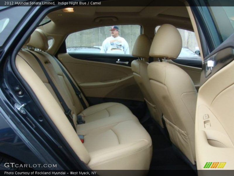 Indigo Night Blue / Camel 2012 Hyundai Sonata Limited