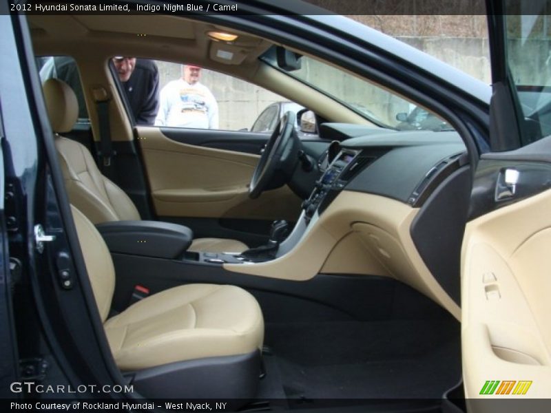 Indigo Night Blue / Camel 2012 Hyundai Sonata Limited
