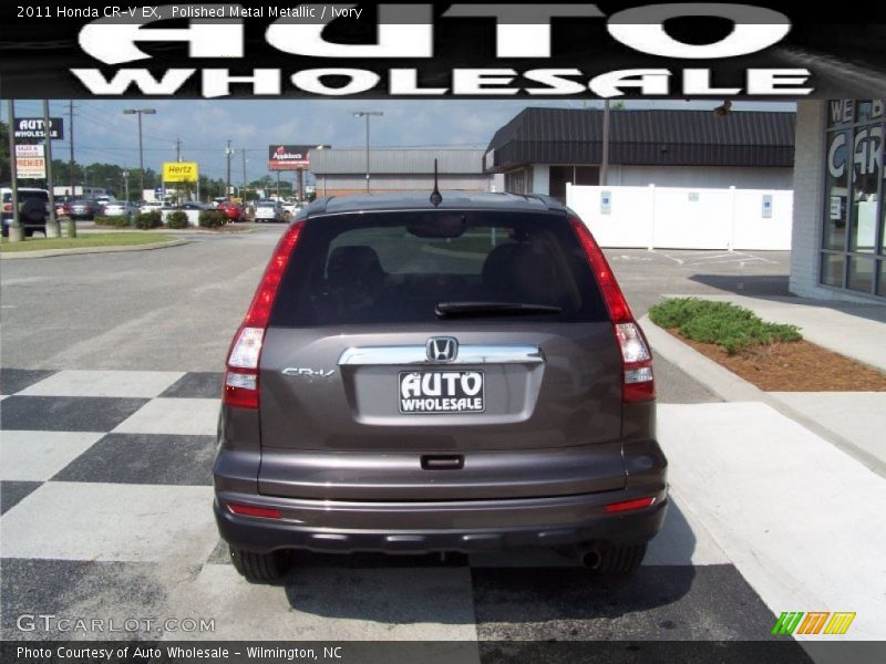 Polished Metal Metallic / Ivory 2011 Honda CR-V EX