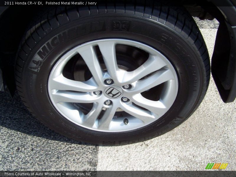 Polished Metal Metallic / Ivory 2011 Honda CR-V EX