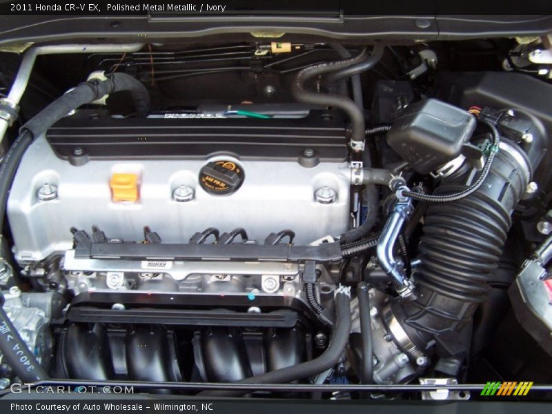 Polished Metal Metallic / Ivory 2011 Honda CR-V EX