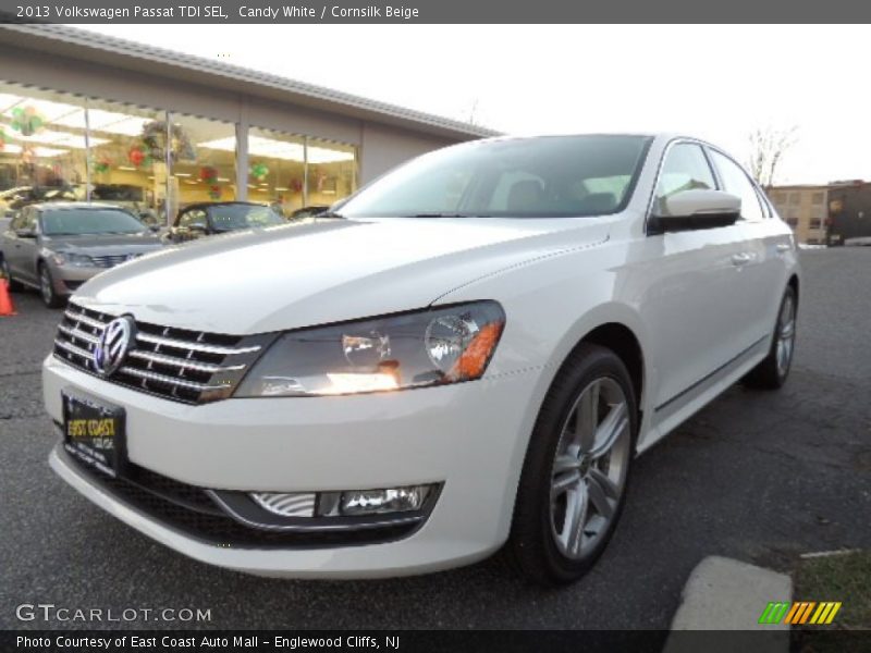 Candy White / Cornsilk Beige 2013 Volkswagen Passat TDI SEL