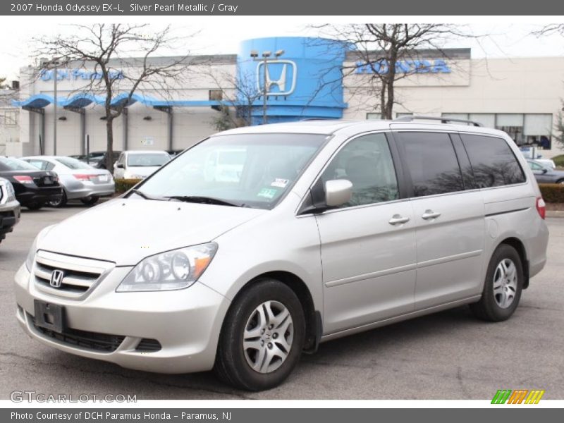 Silver Pearl Metallic / Gray 2007 Honda Odyssey EX-L