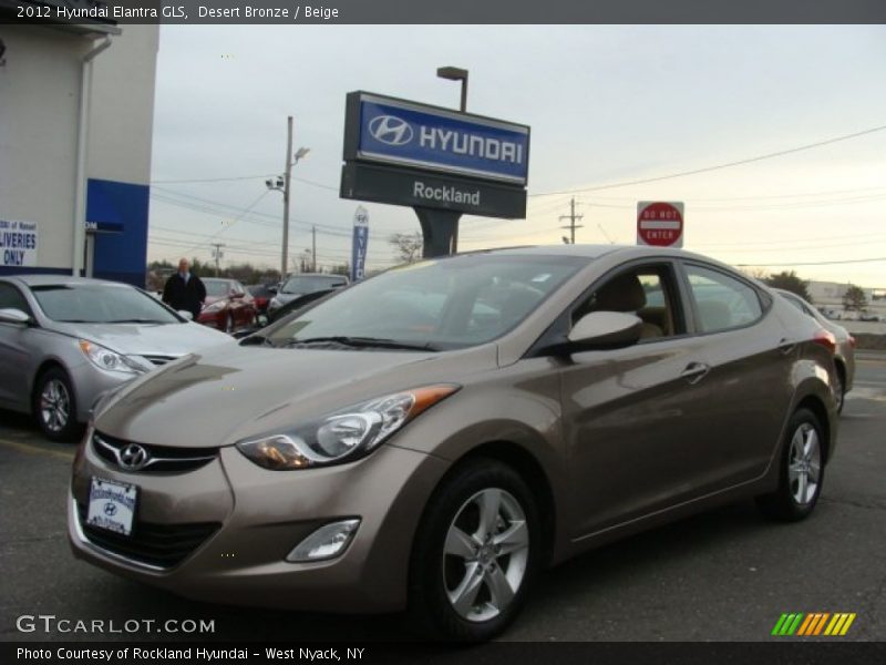 Desert Bronze / Beige 2012 Hyundai Elantra GLS