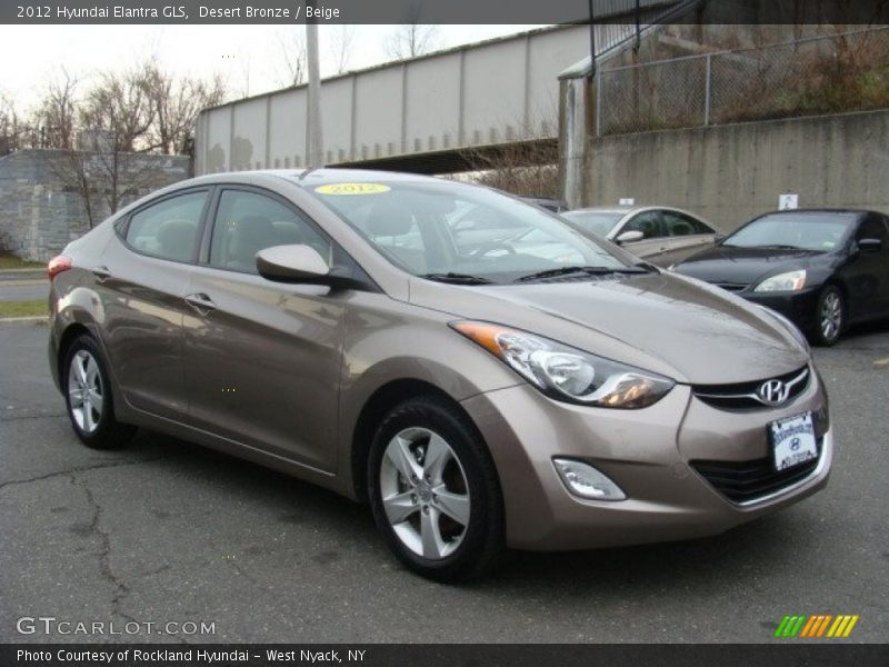 Desert Bronze / Beige 2012 Hyundai Elantra GLS