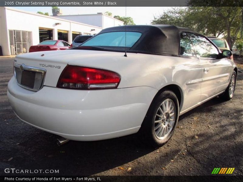 Stone White / Black 2005 Chrysler Sebring Touring Convertible