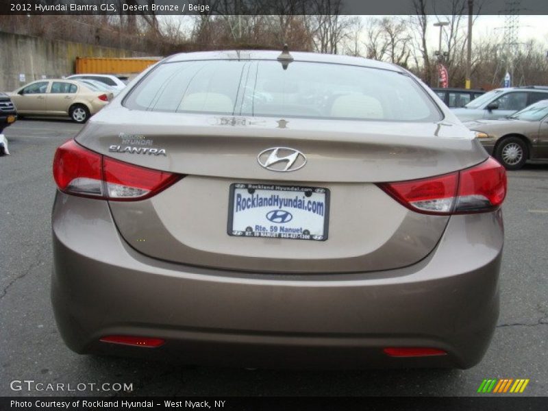 Desert Bronze / Beige 2012 Hyundai Elantra GLS