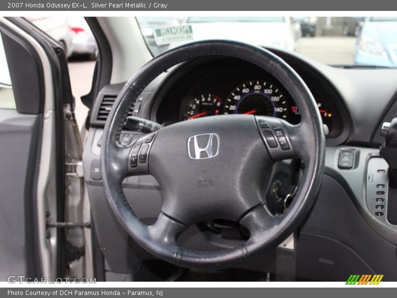 Silver Pearl Metallic / Gray 2007 Honda Odyssey EX-L