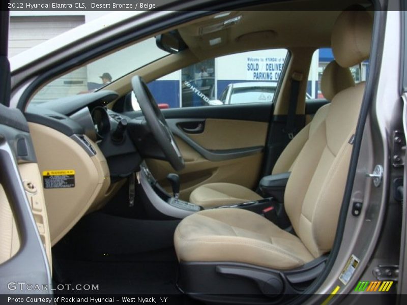 Desert Bronze / Beige 2012 Hyundai Elantra GLS