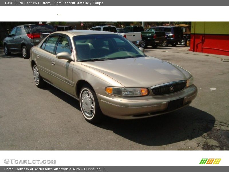 Light Sandrift Metallic / Taupe 1998 Buick Century Custom