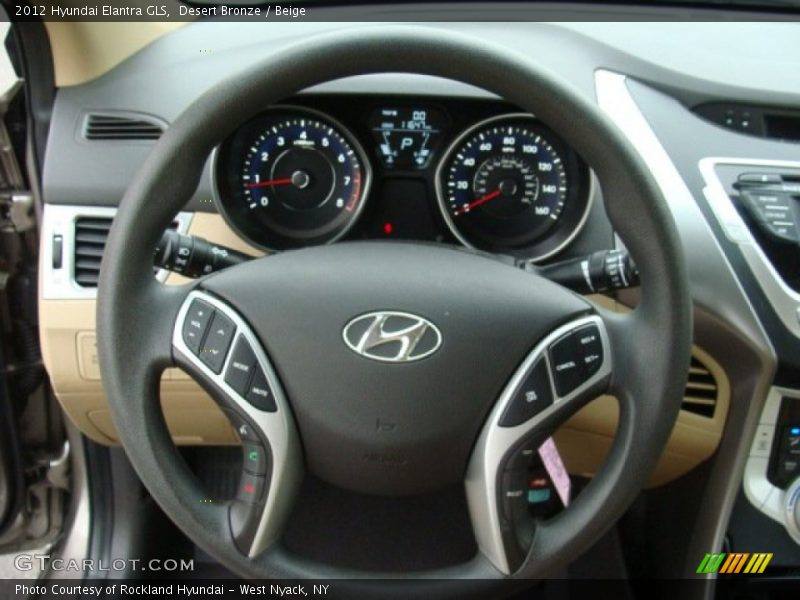 Desert Bronze / Beige 2012 Hyundai Elantra GLS