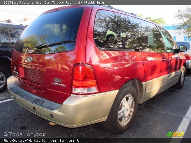 Dark Toreador Red Metallic / Pebble Beige 2005 Ford Freestar Limited