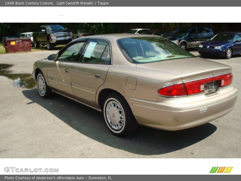 Light Sandrift Metallic / Taupe 1998 Buick Century Custom