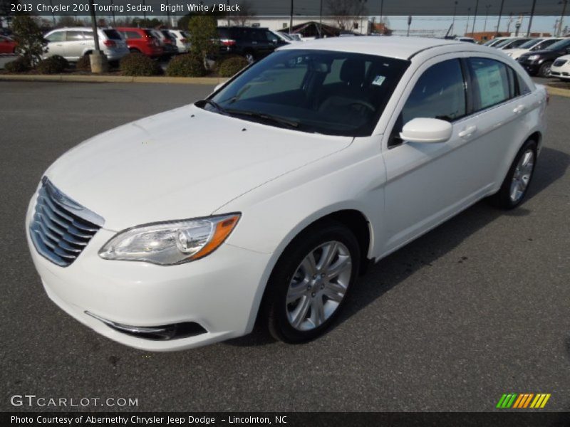 Bright White / Black 2013 Chrysler 200 Touring Sedan