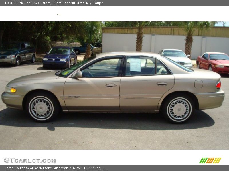 Light Sandrift Metallic / Taupe 1998 Buick Century Custom