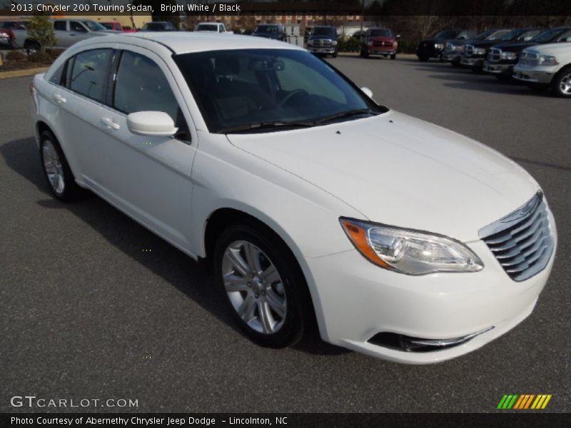 Bright White / Black 2013 Chrysler 200 Touring Sedan