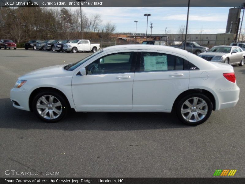 Bright White / Black 2013 Chrysler 200 Touring Sedan