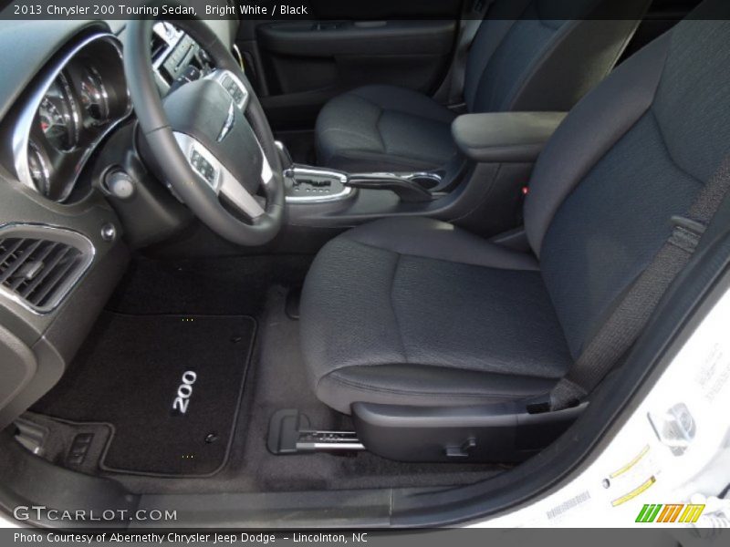Bright White / Black 2013 Chrysler 200 Touring Sedan