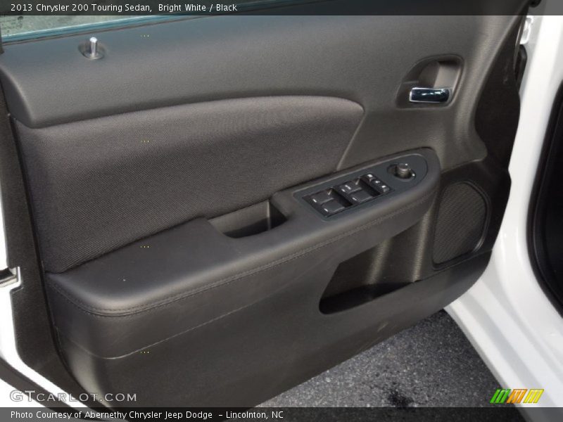 Bright White / Black 2013 Chrysler 200 Touring Sedan
