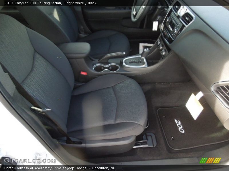 Bright White / Black 2013 Chrysler 200 Touring Sedan