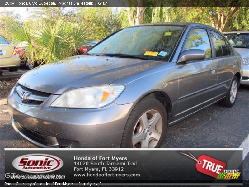 Magnesium Metallic / Gray 2004 Honda Civic EX Sedan