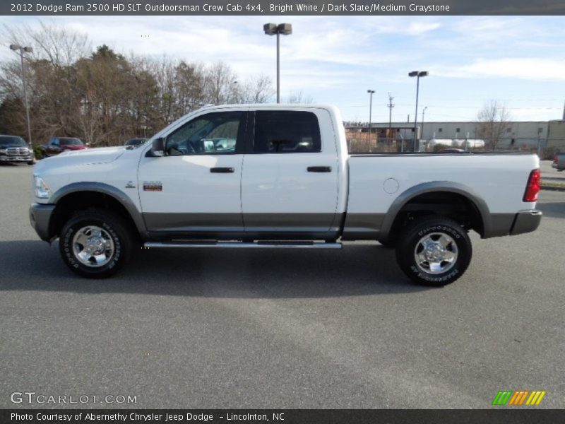 Bright White / Dark Slate/Medium Graystone 2012 Dodge Ram 2500 HD SLT Outdoorsman Crew Cab 4x4