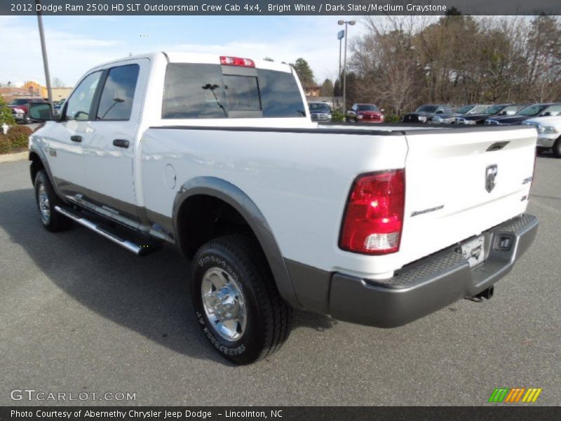 Bright White / Dark Slate/Medium Graystone 2012 Dodge Ram 2500 HD SLT Outdoorsman Crew Cab 4x4