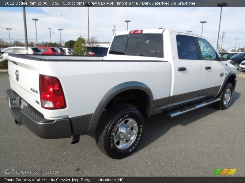 Bright White / Dark Slate/Medium Graystone 2012 Dodge Ram 2500 HD SLT Outdoorsman Crew Cab 4x4
