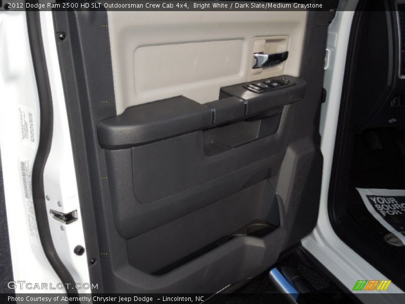 Bright White / Dark Slate/Medium Graystone 2012 Dodge Ram 2500 HD SLT Outdoorsman Crew Cab 4x4