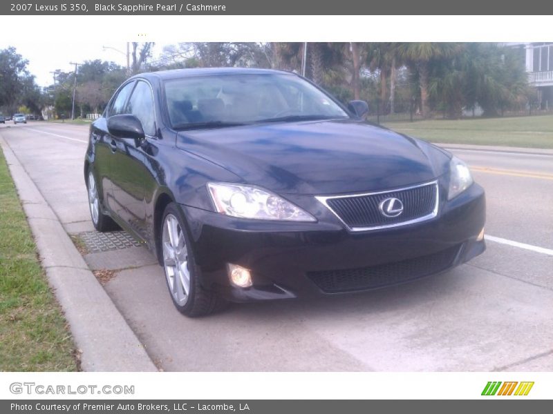 Black Sapphire Pearl / Cashmere 2007 Lexus IS 350