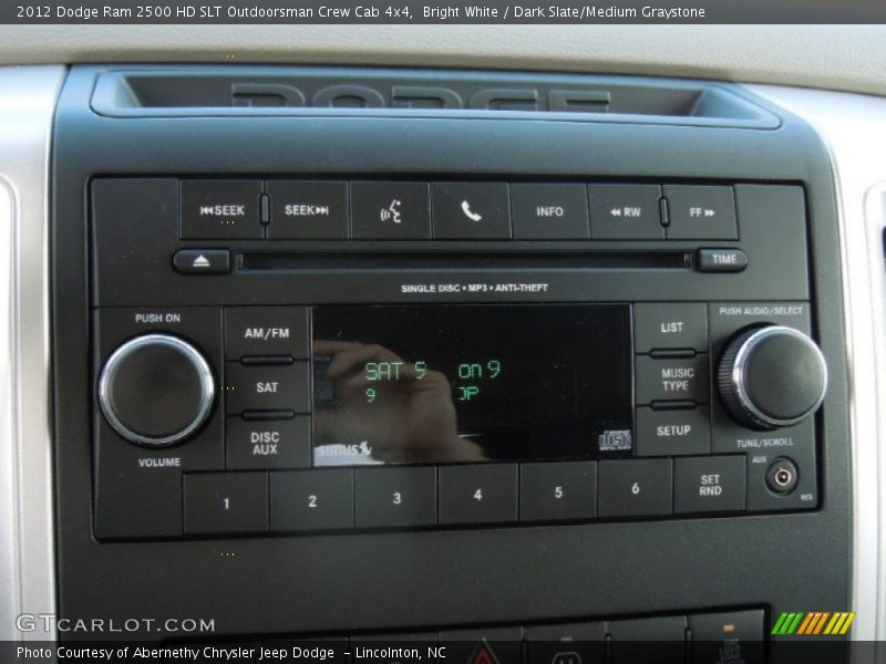Bright White / Dark Slate/Medium Graystone 2012 Dodge Ram 2500 HD SLT Outdoorsman Crew Cab 4x4