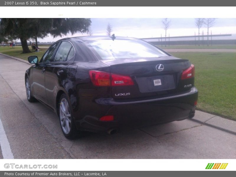 Black Sapphire Pearl / Cashmere 2007 Lexus IS 350