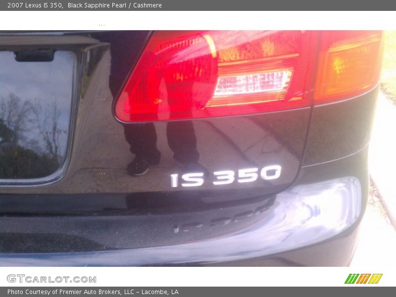 Black Sapphire Pearl / Cashmere 2007 Lexus IS 350