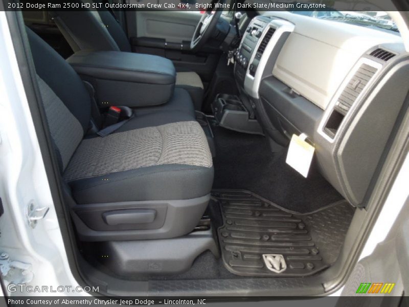 Bright White / Dark Slate/Medium Graystone 2012 Dodge Ram 2500 HD SLT Outdoorsman Crew Cab 4x4
