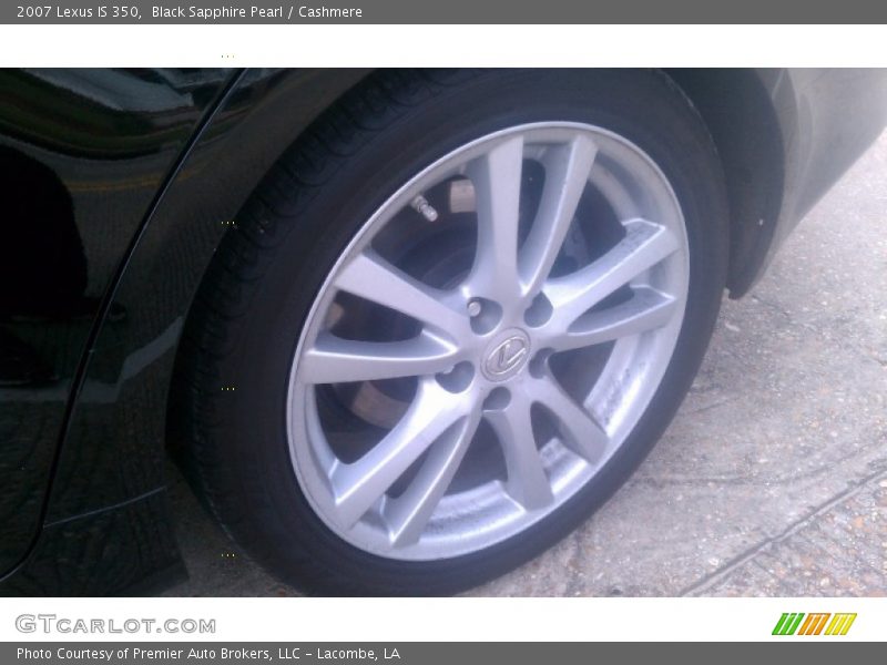 Black Sapphire Pearl / Cashmere 2007 Lexus IS 350