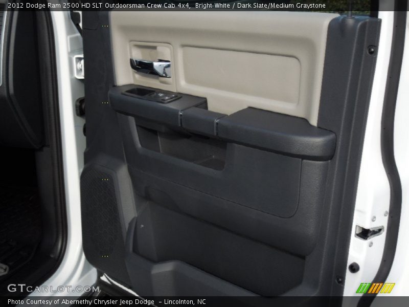 Bright White / Dark Slate/Medium Graystone 2012 Dodge Ram 2500 HD SLT Outdoorsman Crew Cab 4x4