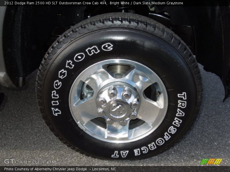 Bright White / Dark Slate/Medium Graystone 2012 Dodge Ram 2500 HD SLT Outdoorsman Crew Cab 4x4