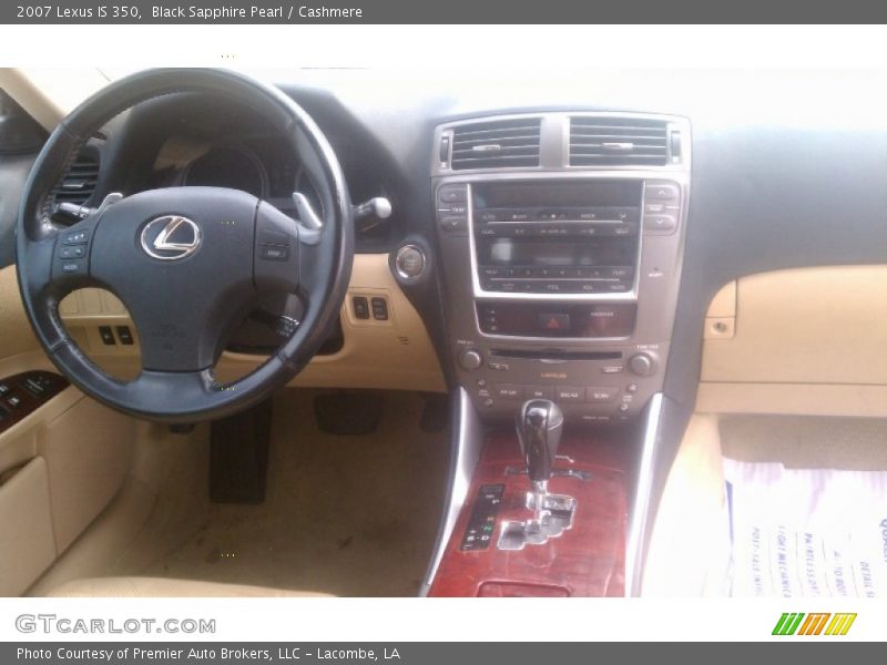 Black Sapphire Pearl / Cashmere 2007 Lexus IS 350