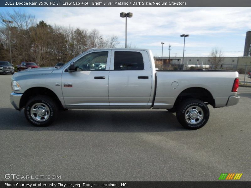 Bright Silver Metallic / Dark Slate/Medium Graystone 2012 Dodge Ram 3500 HD ST Crew Cab 4x4