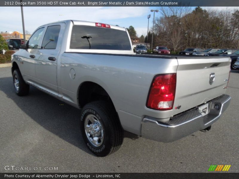 Bright Silver Metallic / Dark Slate/Medium Graystone 2012 Dodge Ram 3500 HD ST Crew Cab 4x4