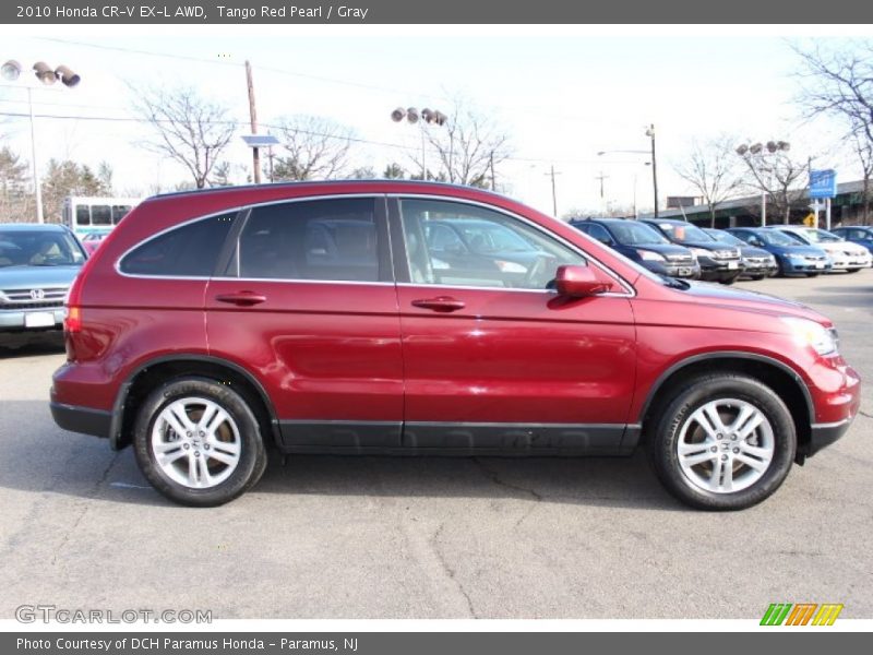 Tango Red Pearl / Gray 2010 Honda CR-V EX-L AWD