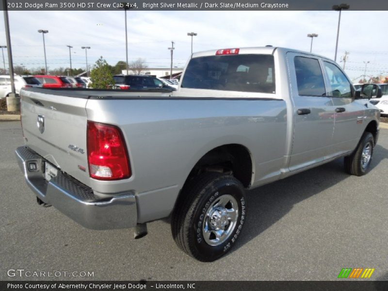 Bright Silver Metallic / Dark Slate/Medium Graystone 2012 Dodge Ram 3500 HD ST Crew Cab 4x4