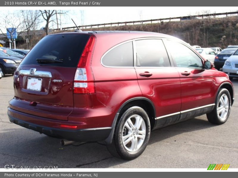 Tango Red Pearl / Gray 2010 Honda CR-V EX-L AWD